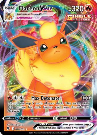 Image of Flareon VMAX (018/203) [Sword & Shield: Evolving Skies]