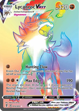 Image of Lycanroc VMAX (213/203) [Sword & Shield: Evolving Skies]