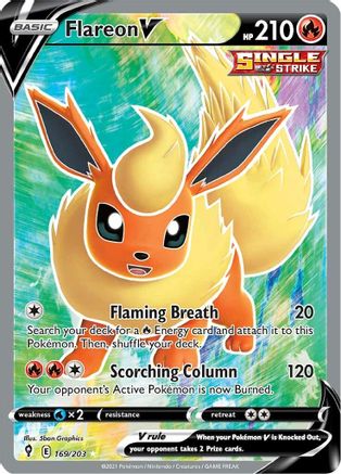 Image of Flareon V (169/203) [Sword & Shield: Evolving Skies]