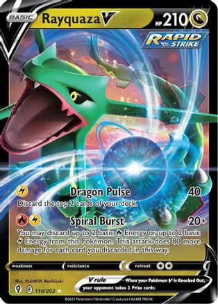 Image of Rayquaza V (110/203) [Sword & Shield: Evolving Skies]