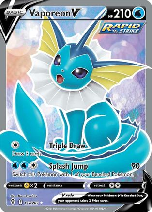 Image of Vaporeon V (172/203) [Sword & Shield: Evolving Skies]