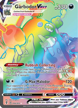 Image of Garbodor VMAX (216/203) [Sword & Shield: Evolving Skies]