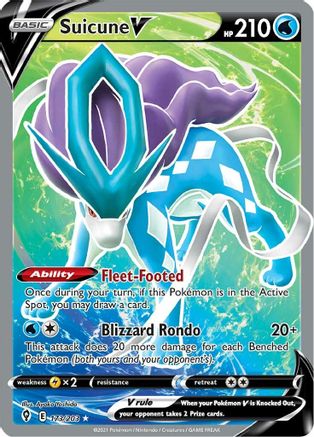 Image of Suicune V (173/203) [Sword & Shield: Evolving Skies]