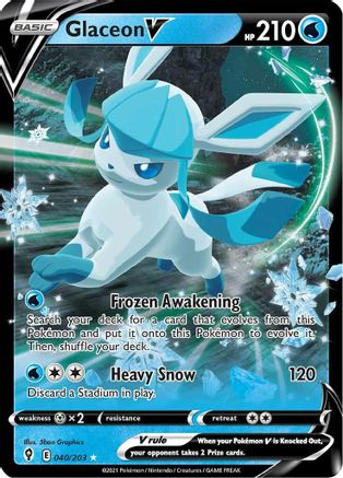 Image of Glaceon V (040/203) [Sword & Shield: Evolving Skies]