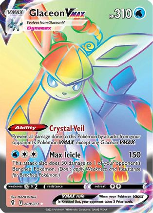 Image of Glaceon VMAX (208/203) [Sword & Shield: Evolving Skies]
