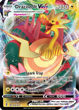 Image of Dracozolt VMAX (059/203) [Sword & Shield: Evolving Skies]