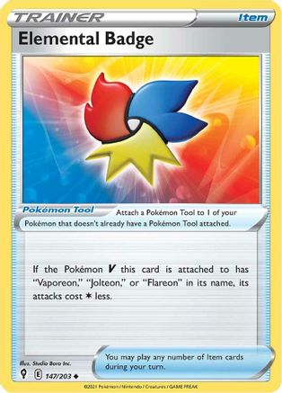 Image of Elemental Badge (147/203) [Sword & Shield: Evolving Skies]
