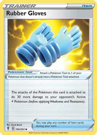 Image of Rubber Gloves (156/203) [Sword & Shield: Evolving Skies]
