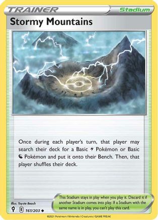 Image of Stormy Mountains (161/203) [Sword & Shield: Evolving Skies]