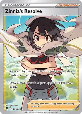 Image of Zinnia's Resolve (203/203) [Sword & Shield: Evolving Skies]