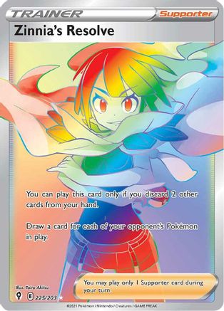 Image of Zinnia's Resolve (225/203) [Sword & Shield: Evolving Skies]