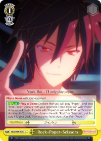 Image of Rock-Paper-Scissors (NGL/S58-E017 U) [No Game No Life]