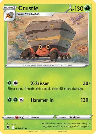 Image of Crustle (012/203) [Sword & Shield: Evolving Skies]