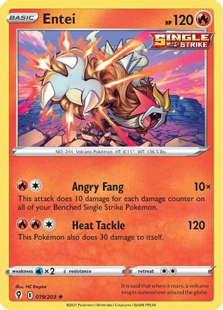 Image of Entei (019/203) [Sword & Shield: Evolving Skies]