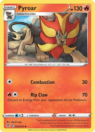 Image of Pyroar (023/203) [Sword & Shield: Evolving Skies]