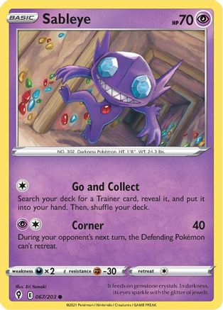 Image of Sableye (067/203) [Sword & Shield: Evolving Skies]