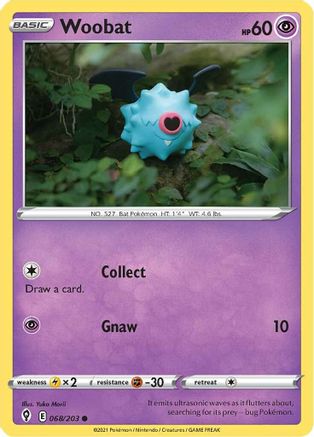 Image of Woobat (068/203) [Sword & Shield: Evolving Skies]