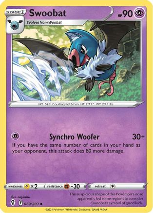 Image of Swoobat (069/203) [Sword & Shield: Evolving Skies]