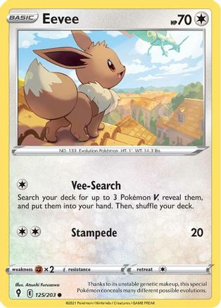 Image of Eevee (125/203) [Sword & Shield: Evolving Skies]