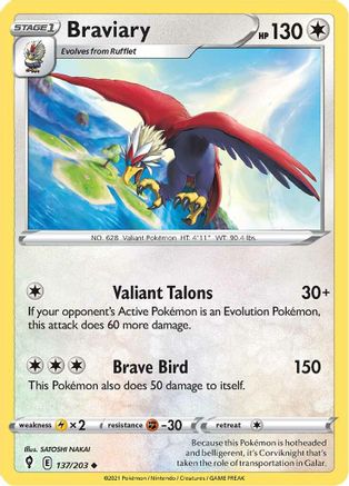 Image of Braviary (137/203) [Sword & Shield: Evolving Skies]