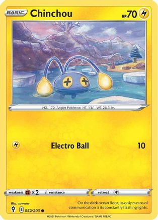 Image of Chinchou (052/203) [Sword & Shield: Evolving Skies]