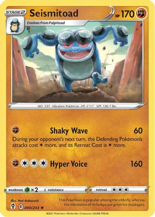 Image of Seismitoad (090/203) [Sword & Shield: Evolving Skies]