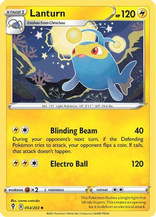 Image of Lanturn (053/203) [Sword & Shield: Evolving Skies]