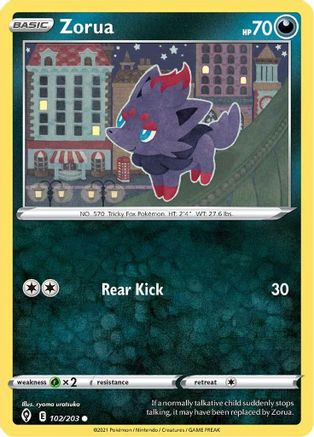 Image of Zorua (102/203) [Sword & Shield: Evolving Skies]