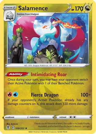 Image of Salamence (109/203) [Sword & Shield: Evolving Skies]