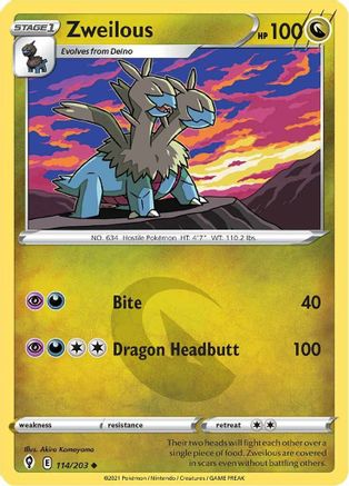 Image of Zweilous (114/203) [Sword & Shield: Evolving Skies]