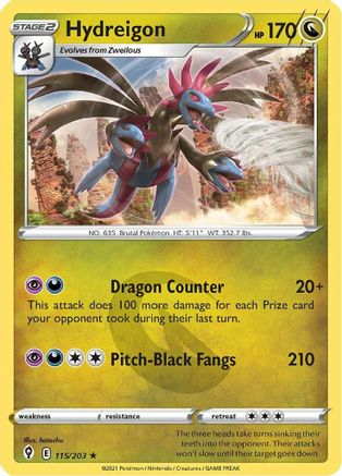 Image of Hydreigon (115/203) [Sword & Shield: Evolving Skies]