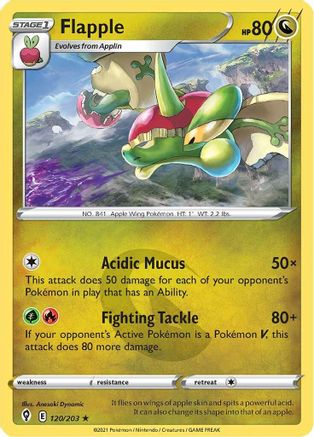 Image of Flapple (120/203) [Sword & Shield: Evolving Skies]