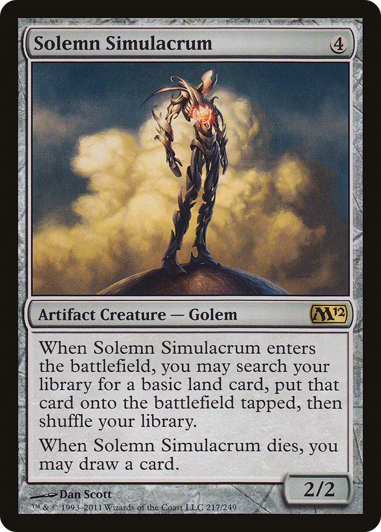 Image of Solemn Simulacrum [Magic 2012]