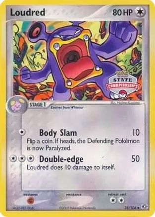 Image of Loudred (35/106) (State Championships) [EX: Emerald]