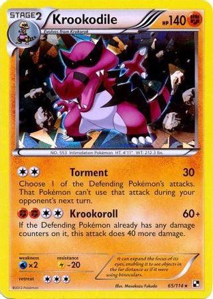 Image of Krookodile (65/114) (Cracked Ice Holo) [Black & White: Base Set]