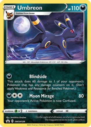 Image of Umbreon (SWSH129) [Sword & Shield: Black Star Promos]