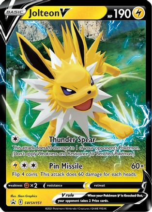 Image of Jolteon V (SWSH151) [Sword & Shield: Black Star Promos]