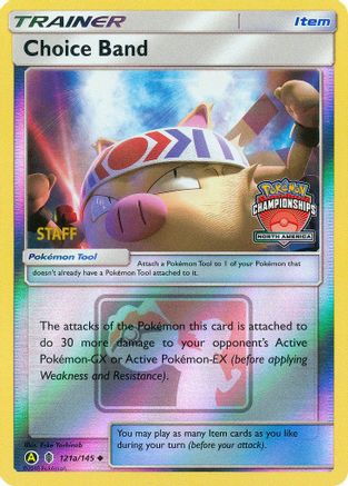 Image of Choice Band (121a/145) (North America Championships Staff) [Sun & Moon: Guardians Rising]