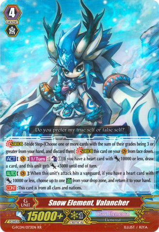 Snow Element, Valancher (G-FC04/073EN) [Fighters Collection 2017]