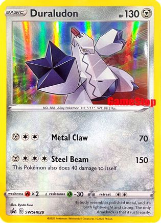 Image of Duraludon (SWSH028) (GameStop Exclusive) [Sword & Shield: Black Star Promos]