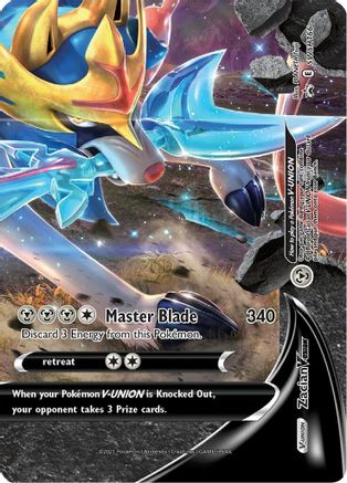 Image of Zacian V-Union (SWSH166) [Sword & Shield: Black Star Promos]