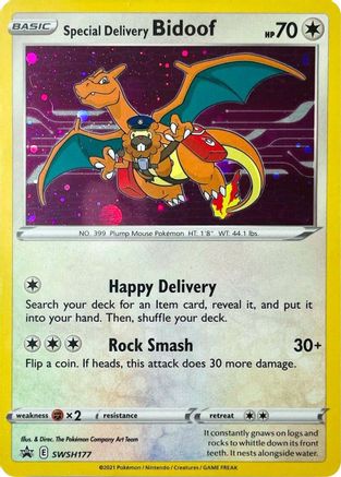 Image of Special Delivery Bidoof (SWSH177) [Sword & Shield: Black Star Promos]