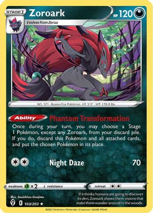 Image of Zoroark (103/203) (Theme Deck Exclusive) [Sword & Shield: Evolving Skies]
