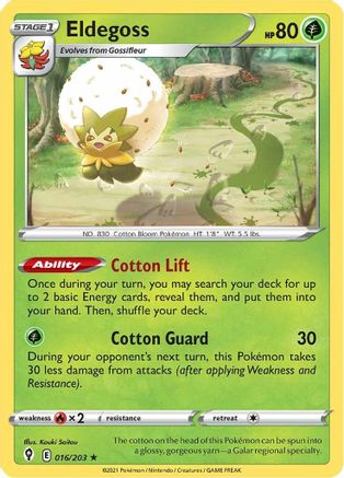 Image of Eldegoss (016/203) (Theme Deck Exclusive) [Sword & Shield: Evolving Skies]