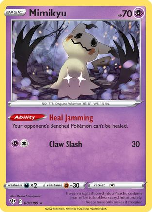 Image of Mimikyu (081/189) (Cosmos Holo) [Sword & Shield: Darkness Ablaze]