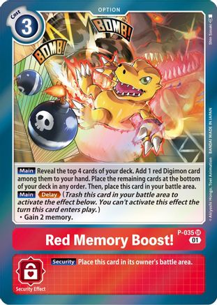 Image of Red Memory Boost! [P-035] [Promotional Cards]