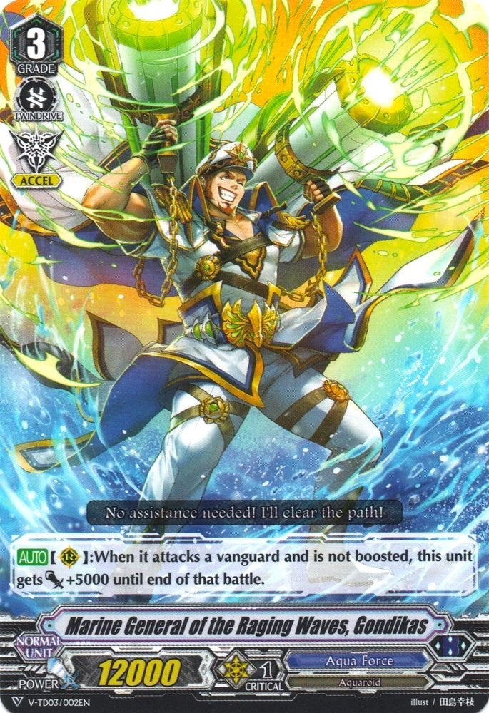 Image of Marine General of the Raging Waves, Gondikas (V-TD03/002EN) [Leon Soryu]