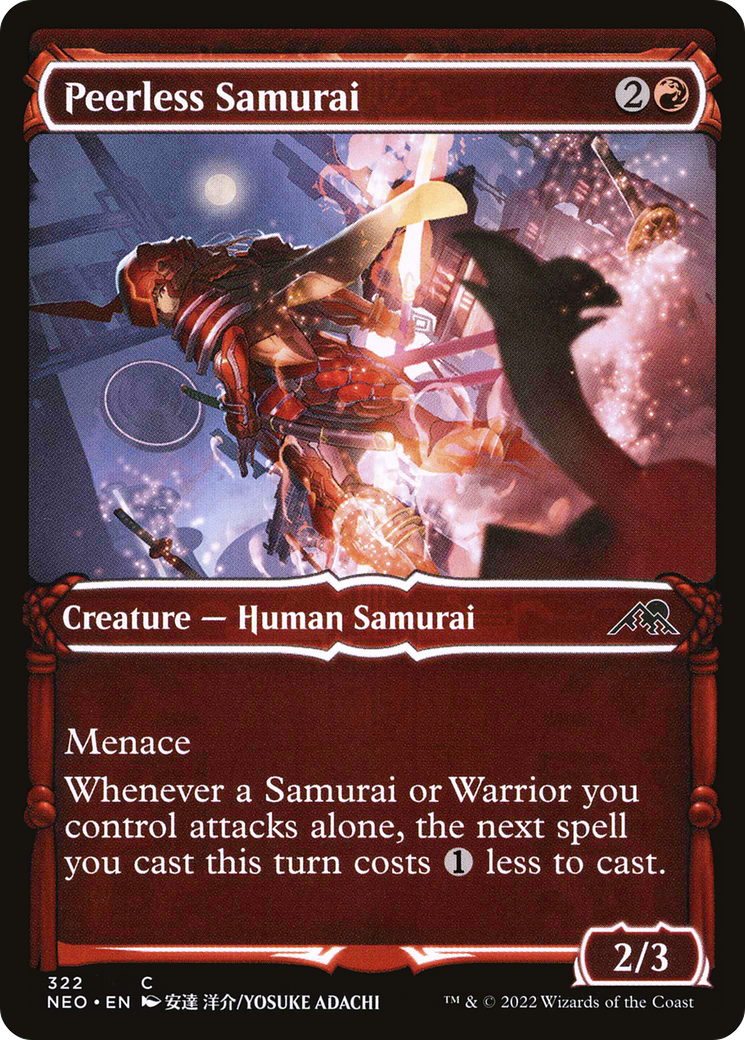 Image of Peerless Samurai (Showcase Samurai) [Kamigawa: Neon Dynasty]
