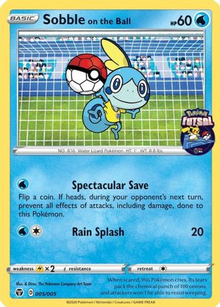 Image of Sobble on the Ball (005/005) [Pokemon Futsal Collection]