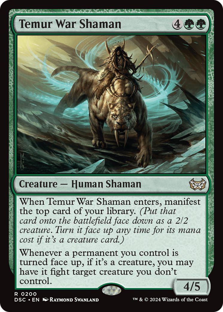 Image of Temur War Shaman [Duskmourn: House of Horror Commander]